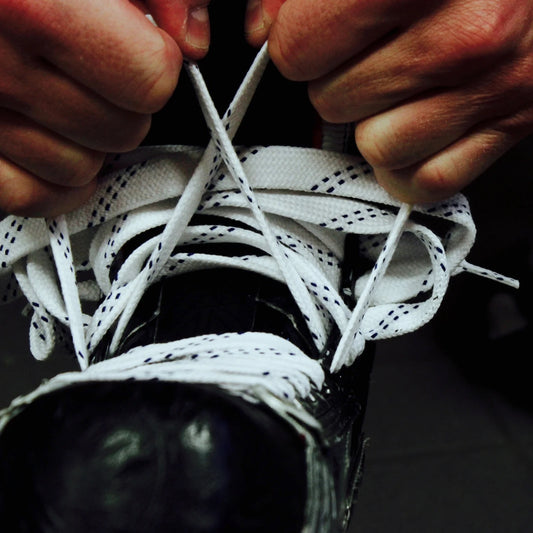 HOWIES WHITE CLOTH HOCKEY SKATE LACES
