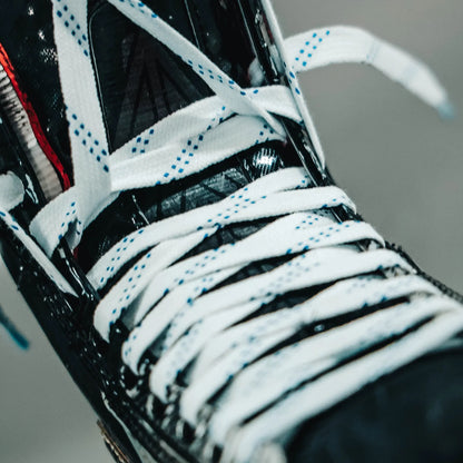HOWIES WHITE WAXED HOCKEY SKATE LACES