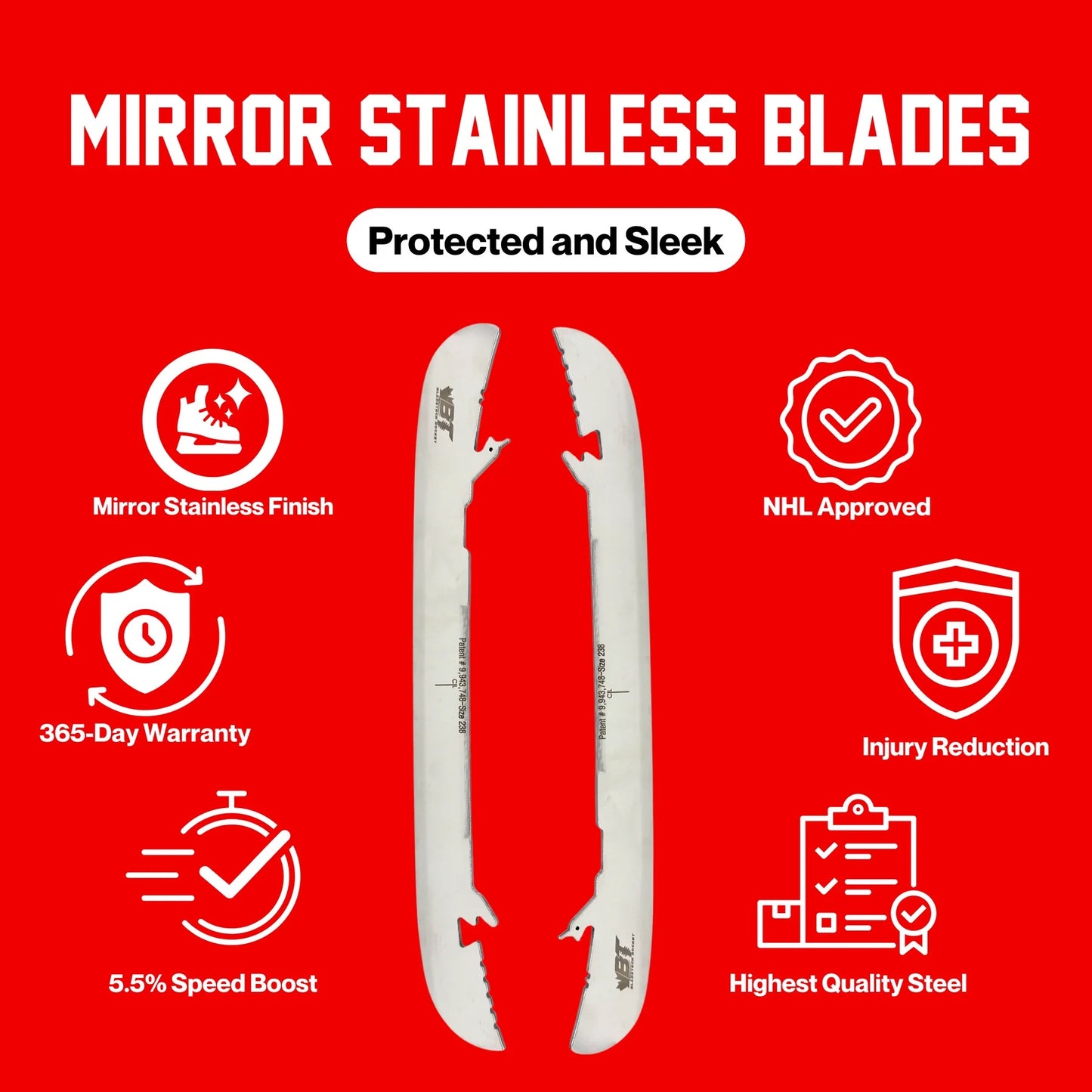Bladetech Stainless Steel Runner (Fits CCM SpeedBlade XS holders)